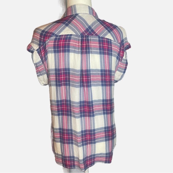 Rails Brit Sleeveless Plaid Shirt - Size S - very soft - like new condition - Picture 2 of 14